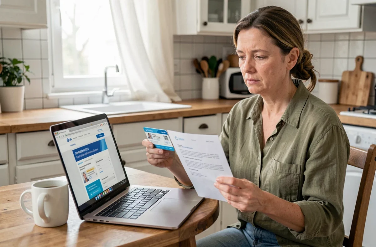 Femme consultant le site de l'Assurance Maladie pour comprendre les maladies prises en charge à 100%